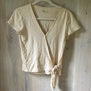 Madewell Cotton Front Tie Top Size XS